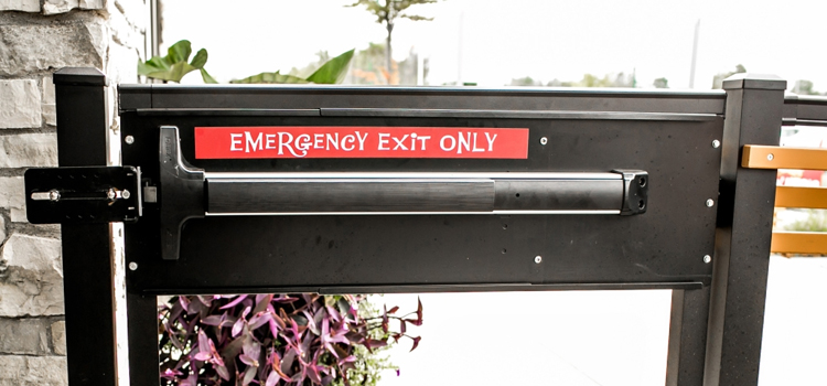 emergency push bar installation in South Whittier